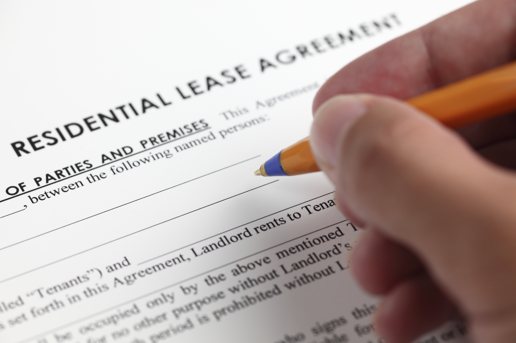 MResidential lease agreement